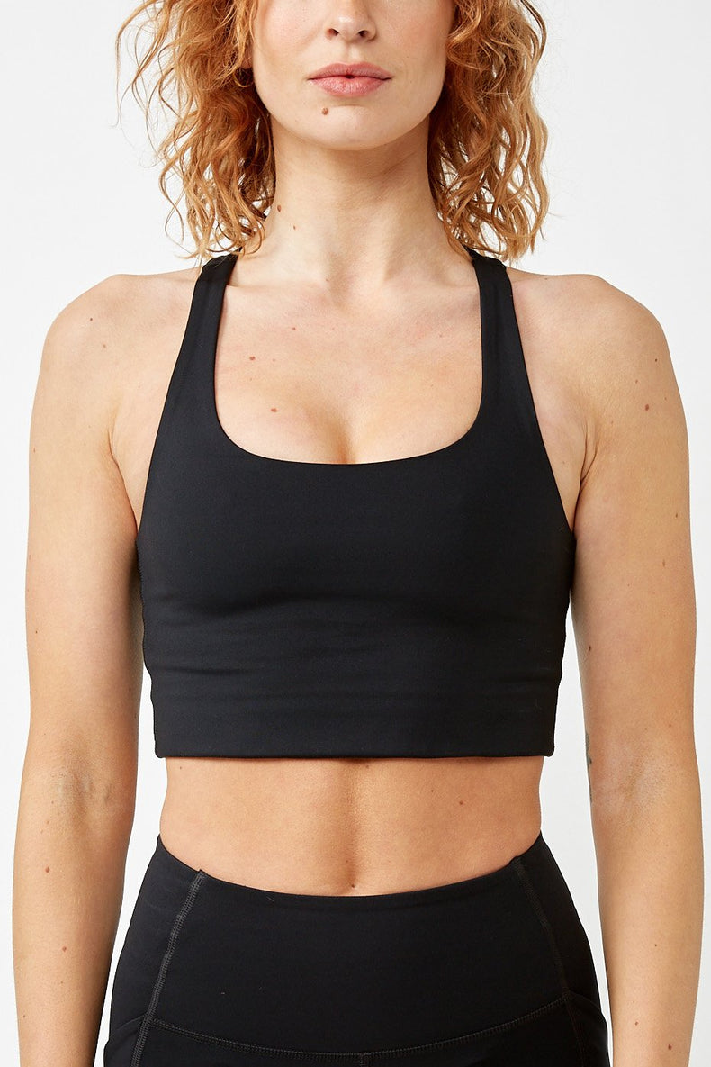 Girlfriend Collective Black Paloma Sports Bra