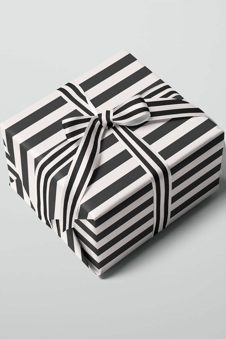 Graphic Factory Black Stripe Gift Wrap