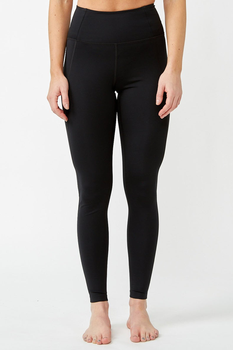 Girlfriend Collective Black High Rise Long Leggings
