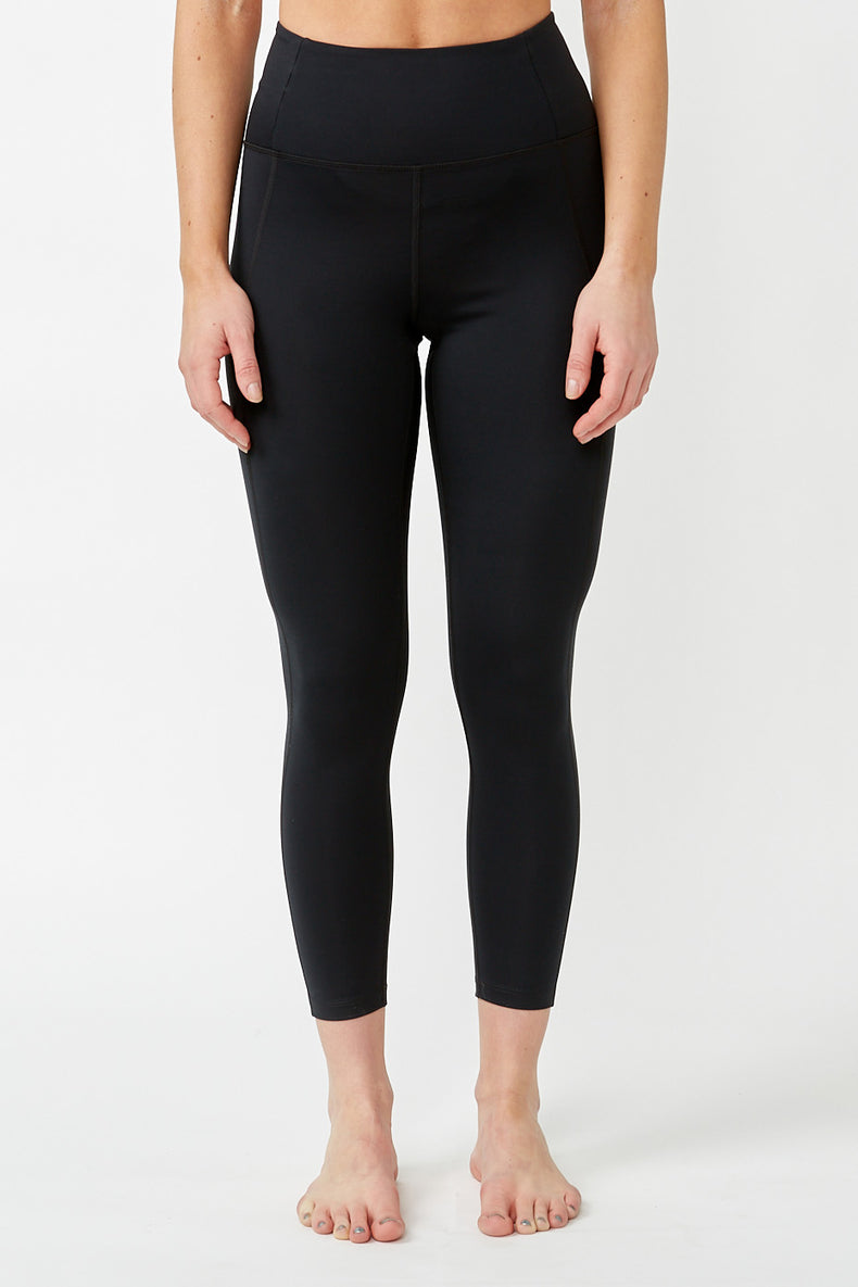 Girlfriend Collective Black High Rise 7/8 Leggings