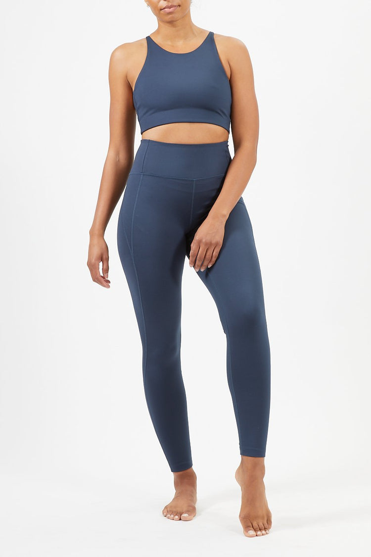 Girlfriend Collective Midnight Navy High Rise Long Leggings