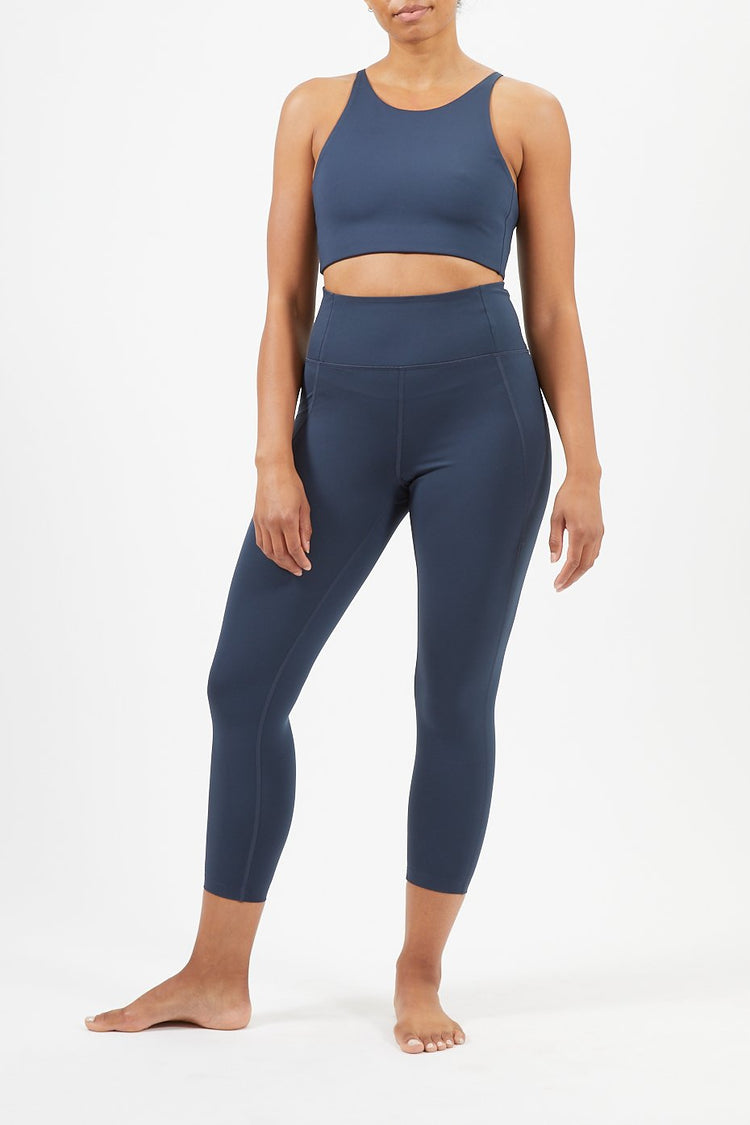Girlfriend Collective Midnight Navy High Rise 7/8 Leggings