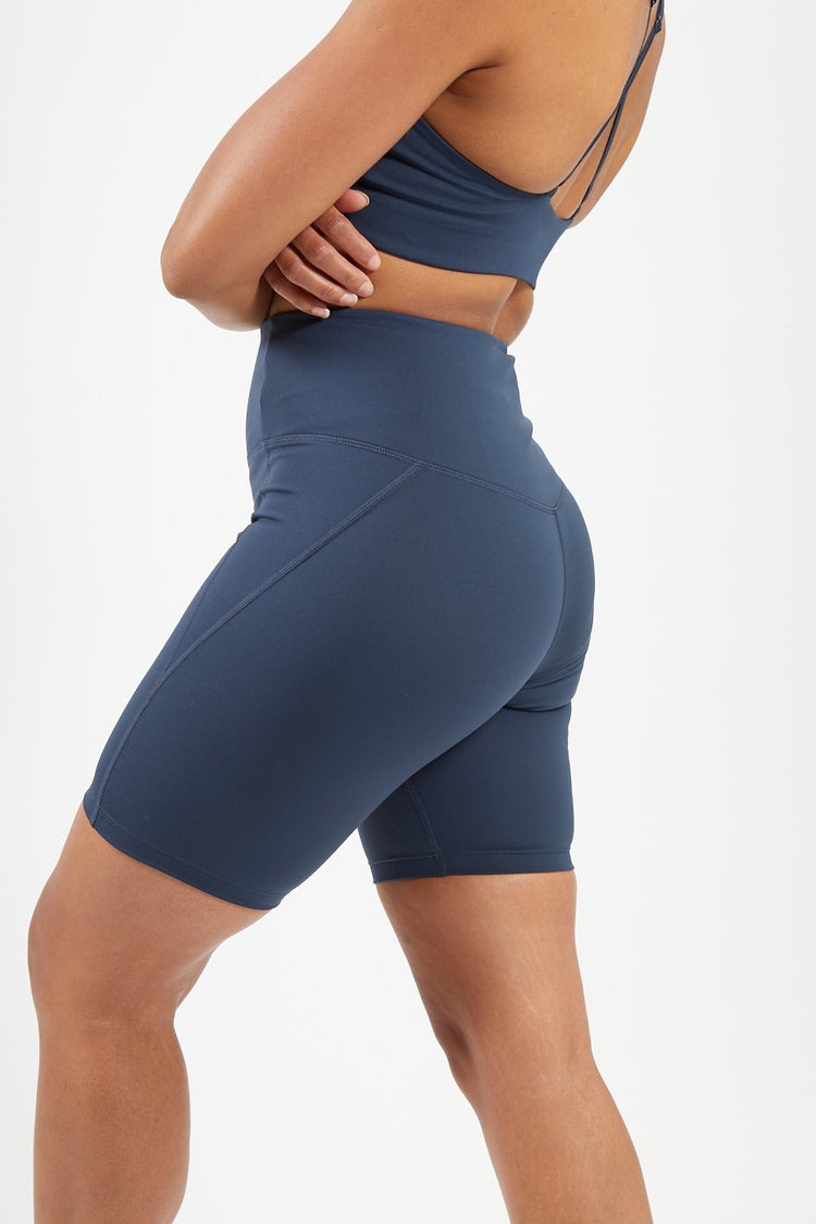 Girlfriend Collective Midnight Navy High Rise Bike Shorts