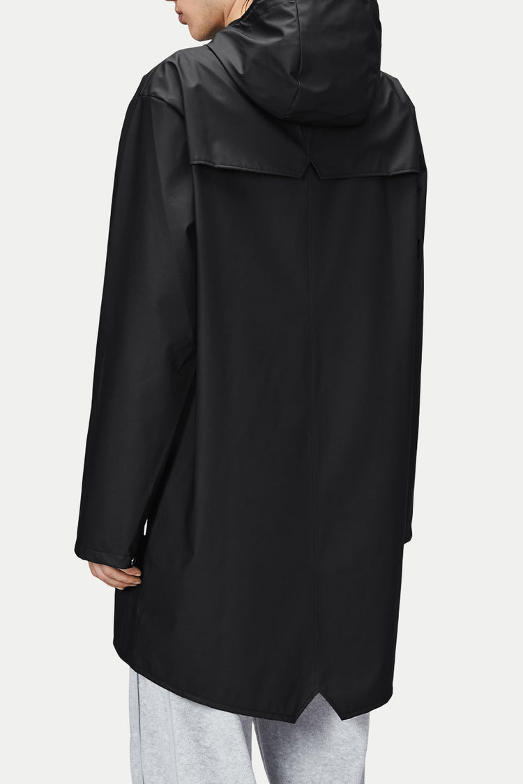Rains Black Long Jacket