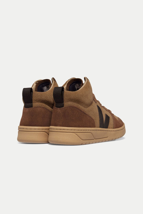 Brown Black V-15 Suede Trainers Mens
