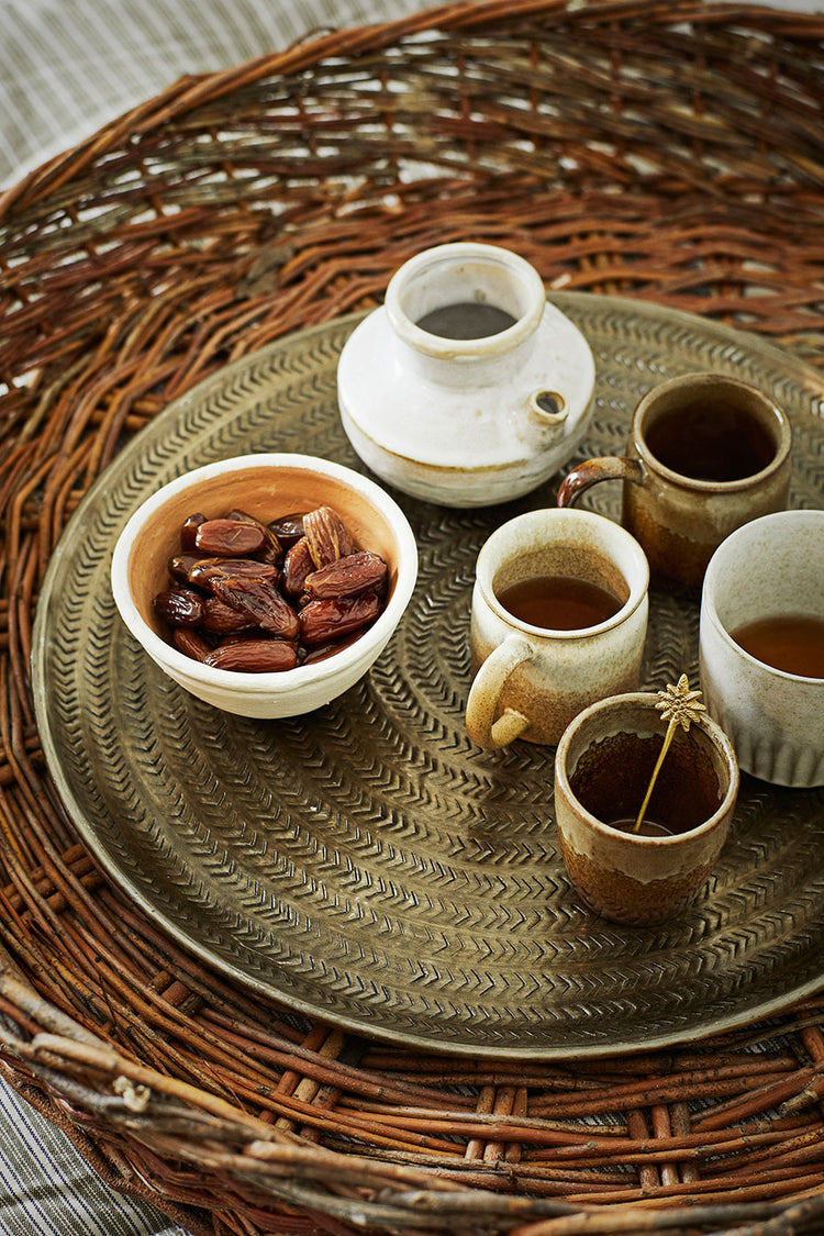 Madam Stoltz Brown Coloured Stoneware Mug