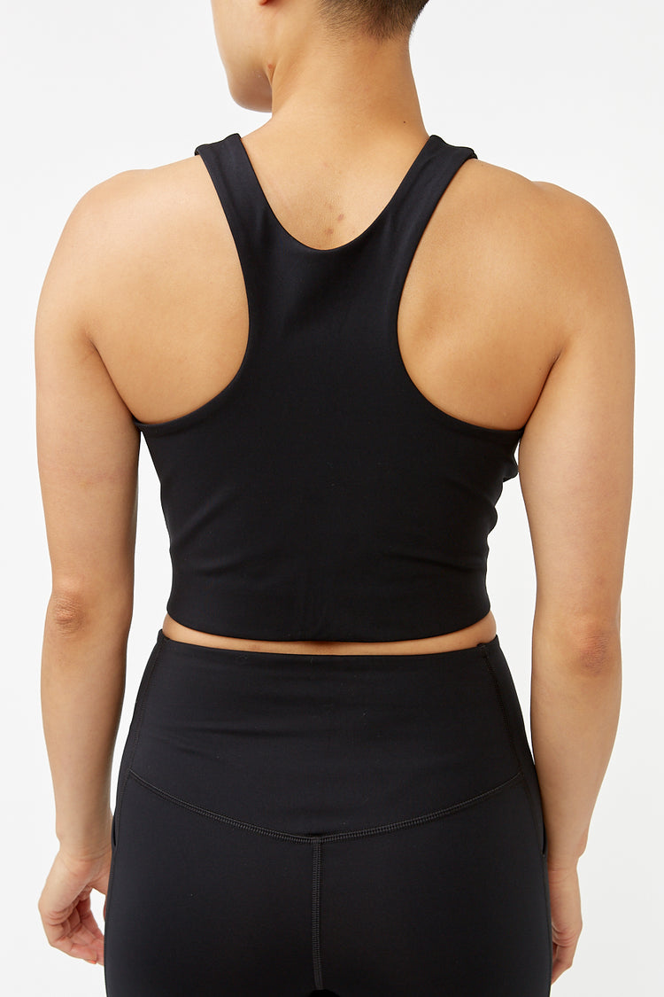 Girlfriend Collective Black Dylan Crop Bra
