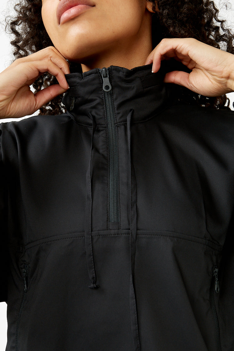 Girlfriend Collective Black Hummingbird Windbreaker