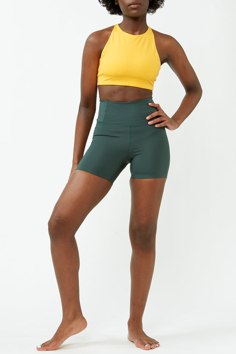 Girlfriend Collective Moss Run High-Rise Shorts