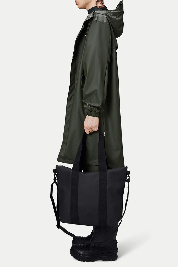 Rains Black Tote Mini Bag