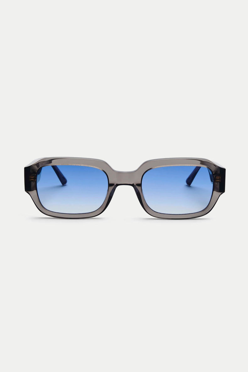 MESSYWEEKEND Grey Crystal Blue Downey Sunglasses