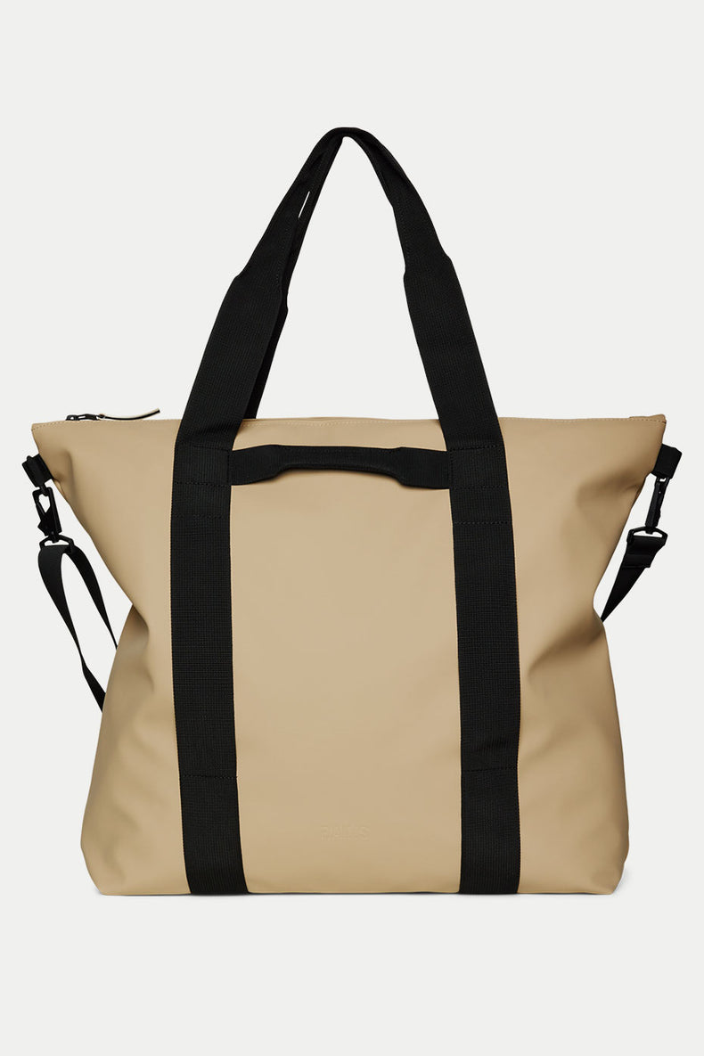 Rains Beige Tote Bag W3