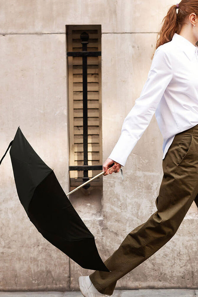 Anatole Black Jane Folding Compact Umbrella