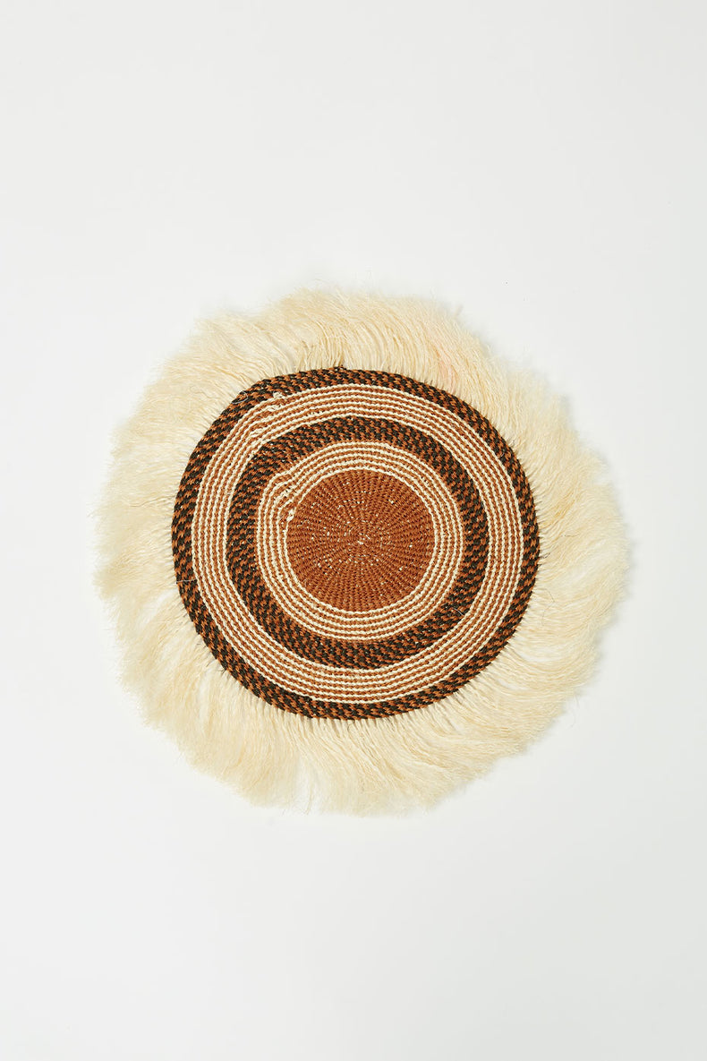 The Basket Room Brown Lines Ukuta Wall Hanging L