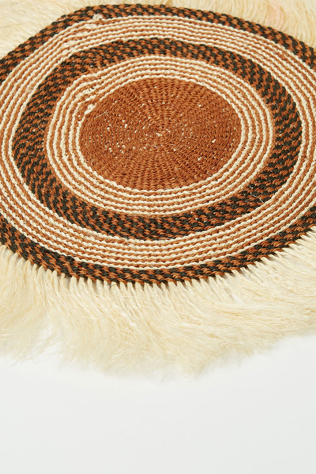 The Basket Room Brown Lines Ukuta Wall Hanging L