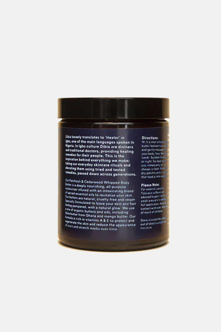 Dibia Patchouli & Cedarwood Whipped Body Butter 180ml