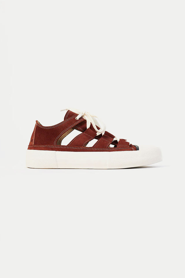 Wollow Clay Red Open Trainer Womens