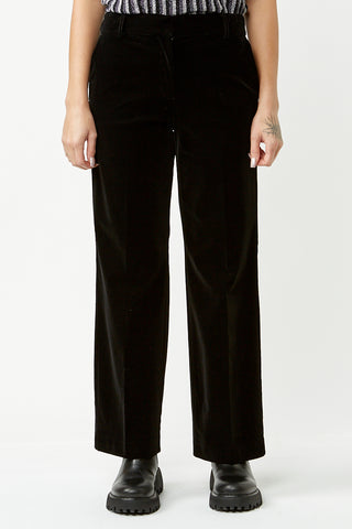 Black velvet sale wide leg pants