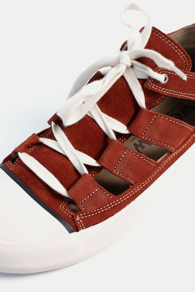 Wollow Clay Red Open Trainer Mens