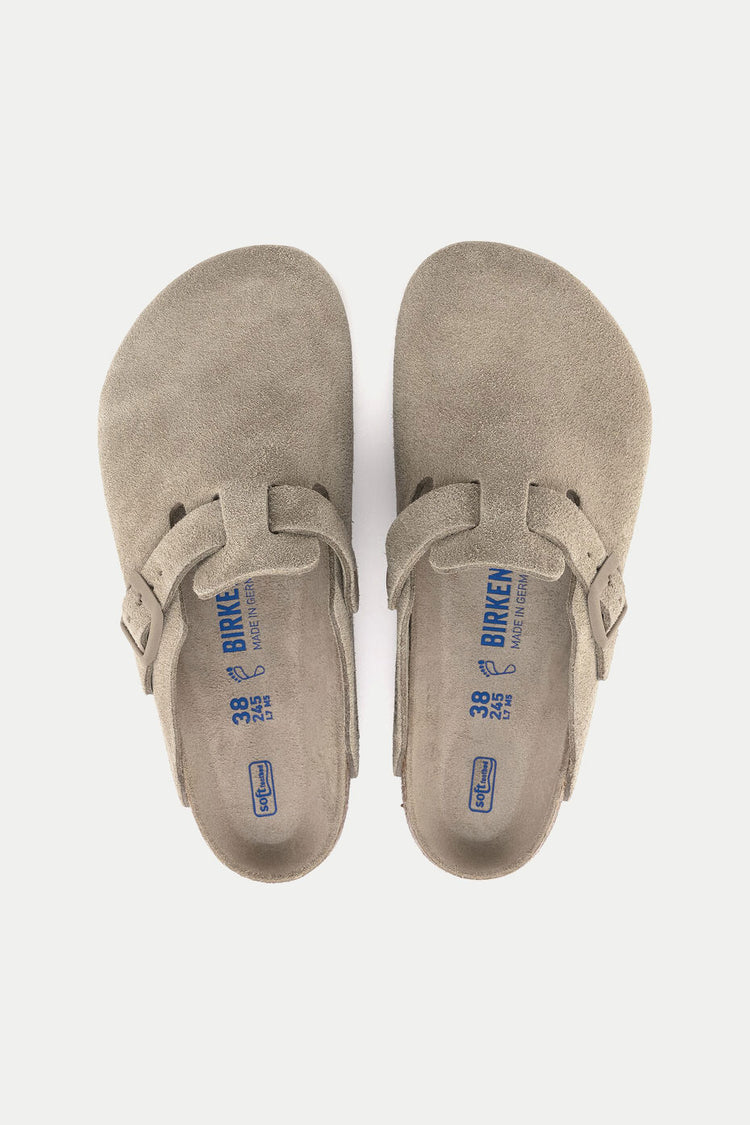 Birkenstock Faded Khaki Boston Clog Womens