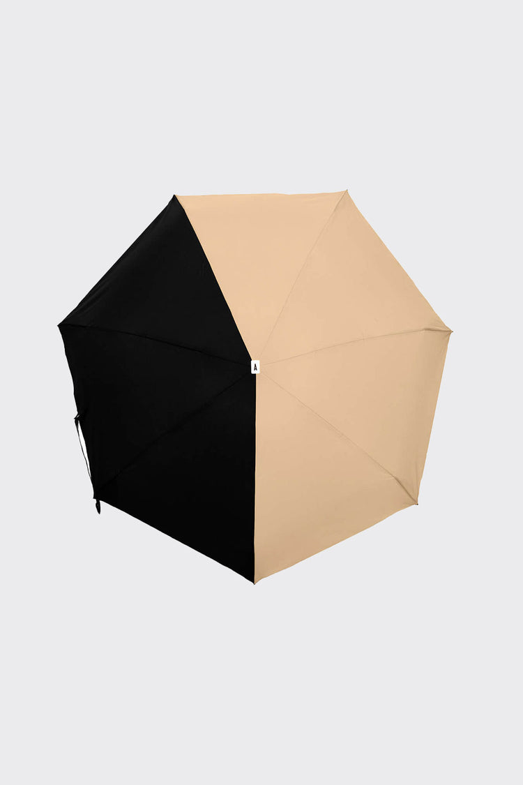 Anatole Beige & Black Alice Compact Umbrella