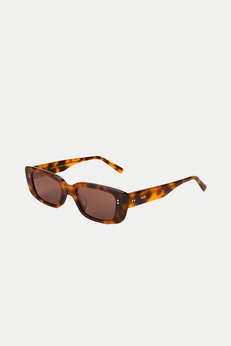 MESSYWEEKEND Brown Havana Grace Sunglasses