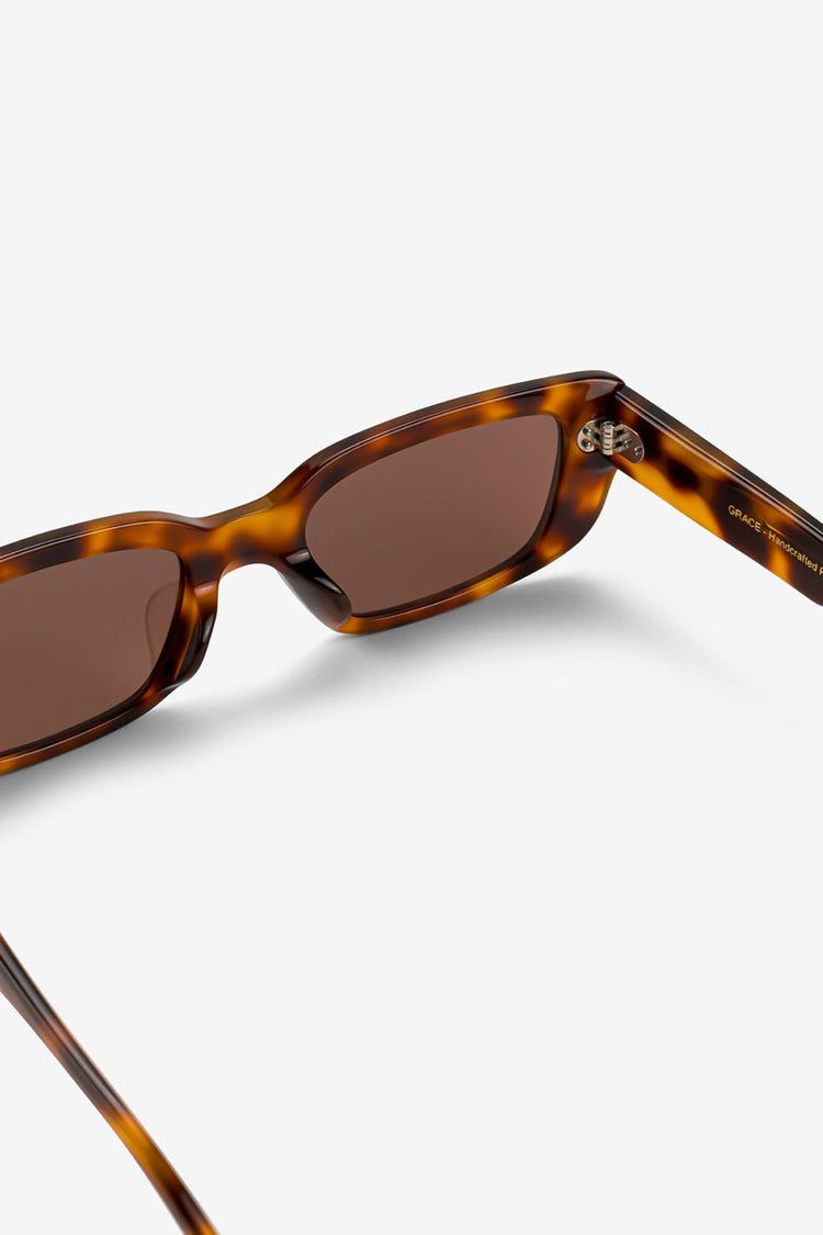 MESSYWEEKEND Brown Havana Grace Sunglasses
