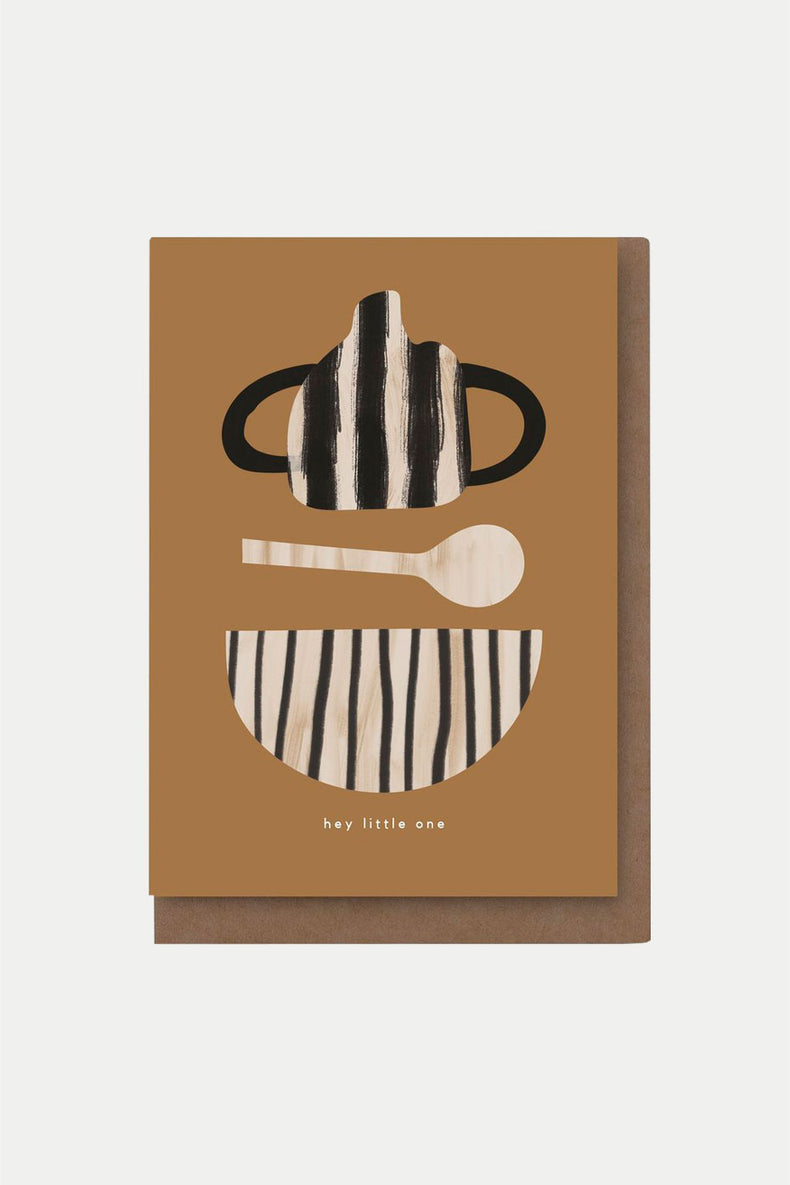 Kinshipped Hey Little One New Baby Card