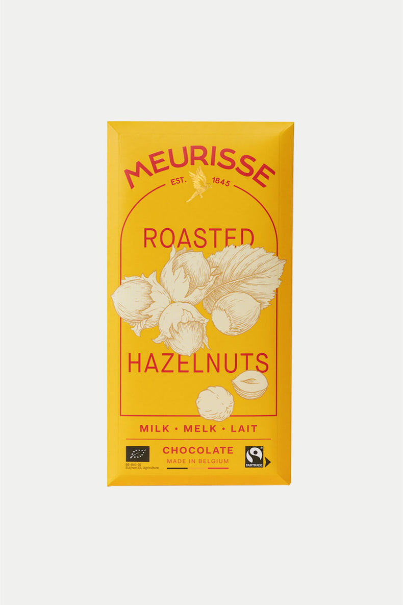 Meurisse Milk Chocolate Roasted Hazelnuts 100g