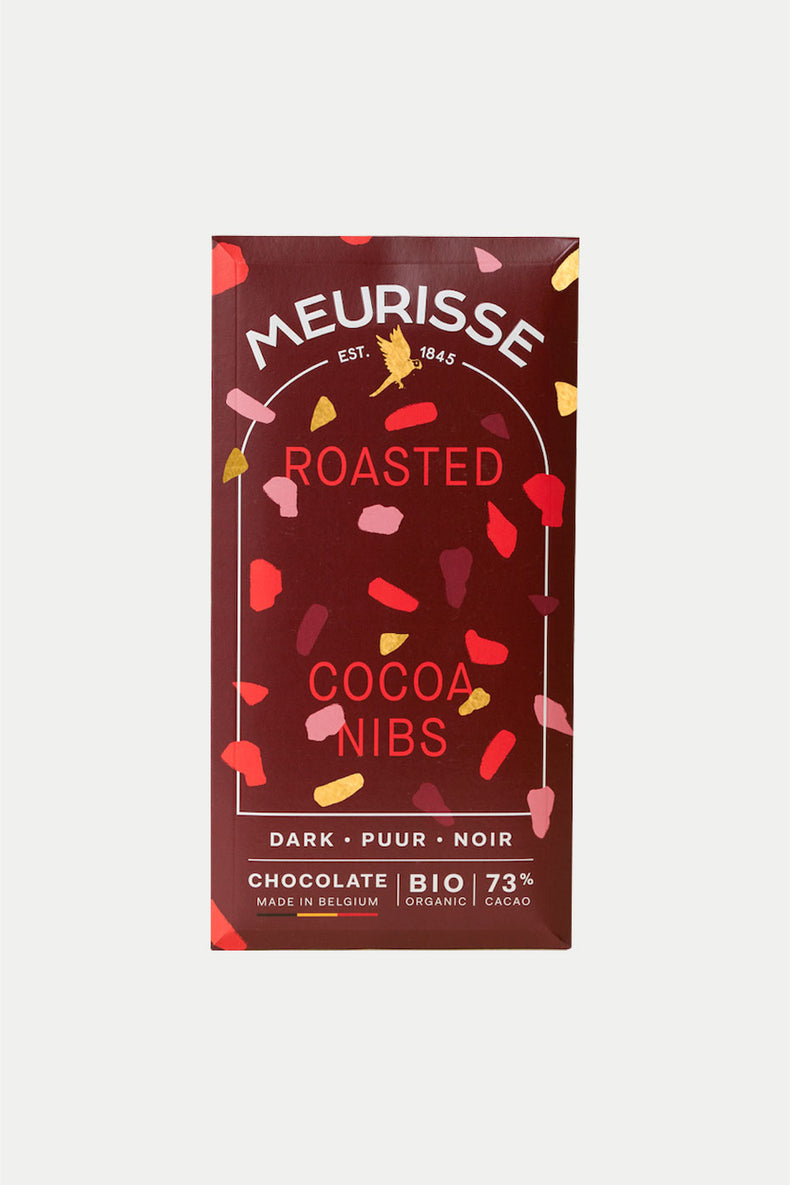 Meurisse Dark Chocolate With Roasted Cocoa Nibs 100g