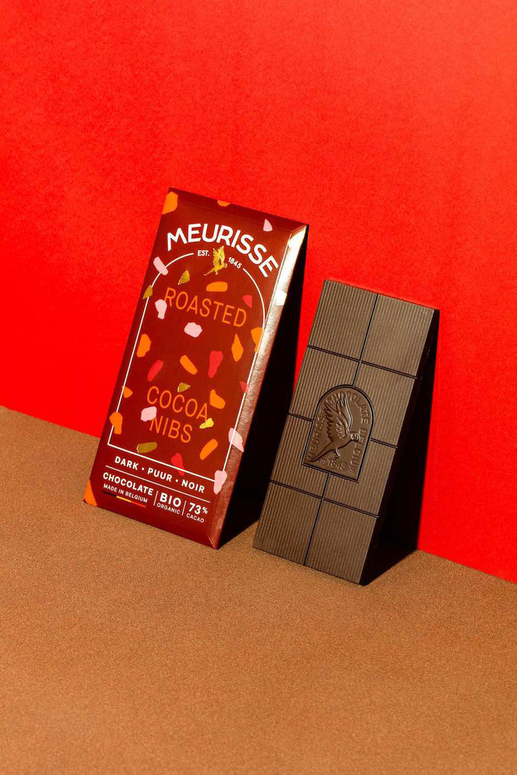 Meurisse Dark Chocolate With Roasted Cocoa Nibs 100g