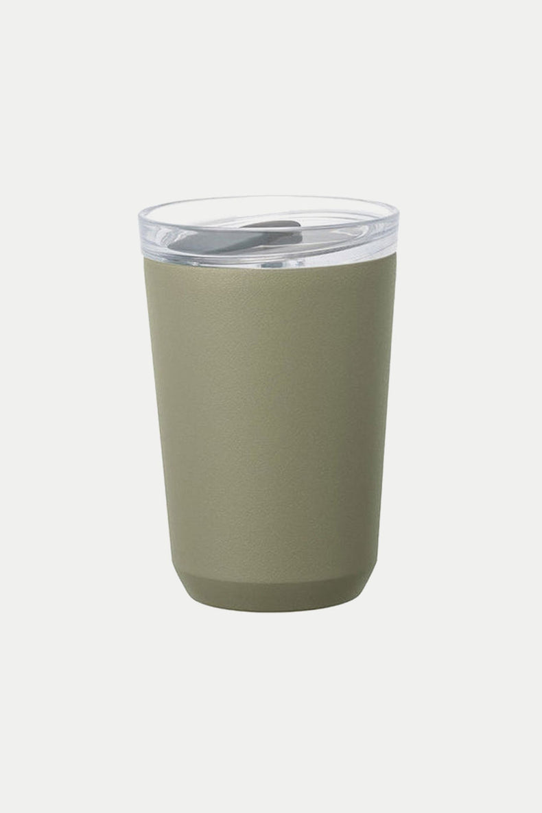 Kinto Khaki To Go Tumbler With Plug 360ml
