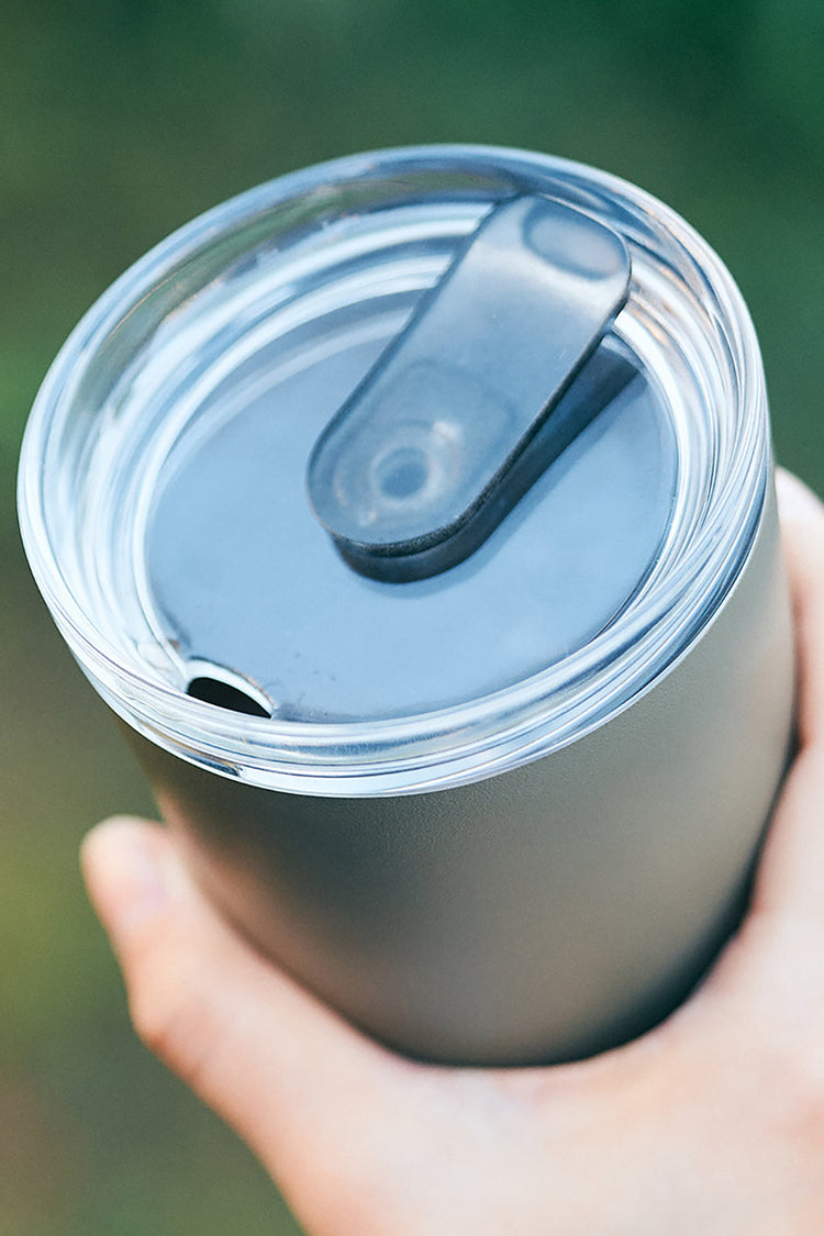 Kinto Khaki To Go Tumbler With Plug 360ml