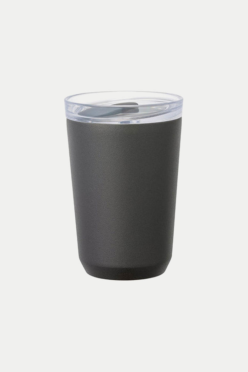 Kinto Black To Go Tumbler With Plug 360ml