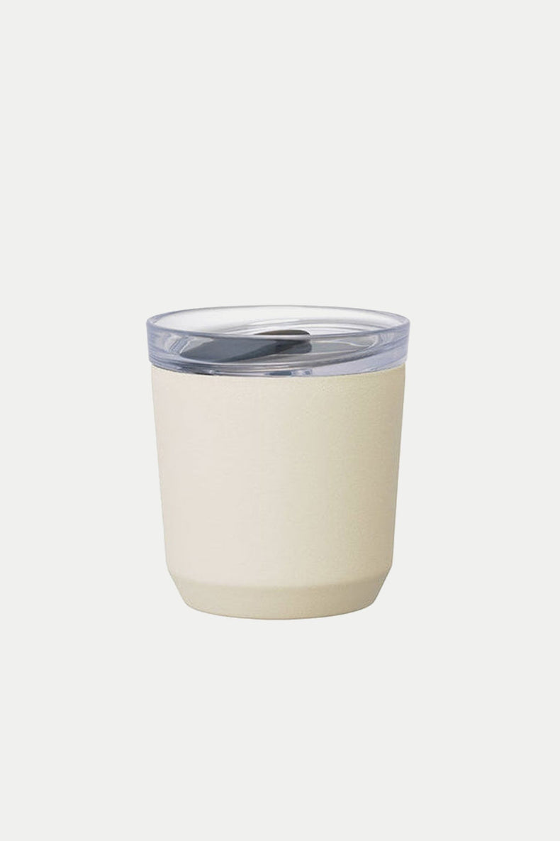 Kinto White To Go Tumbler With Plug 240ml