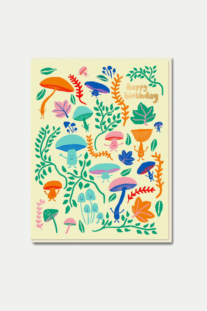 1973 Mushroom Party Card