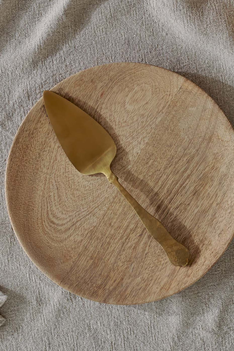 Nkuku Brushed Gold Khana Cake Slice