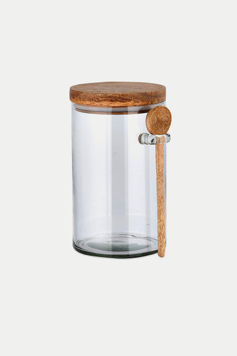 Nkuku Clear Kossi Storage Jar - Large