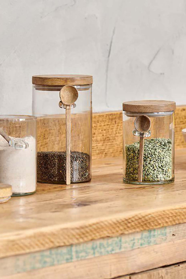 Nkuku Clear Kossi Storage Jar - Large