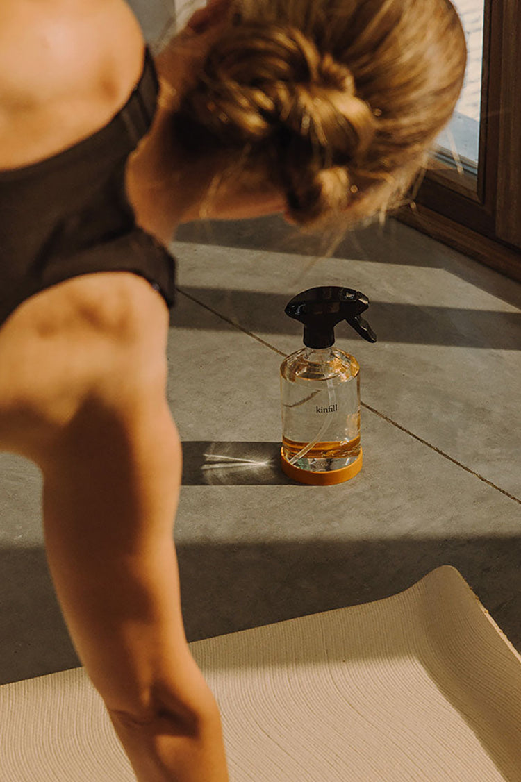 Kinfill Tangerine Yoga Mat Cleaner Kit