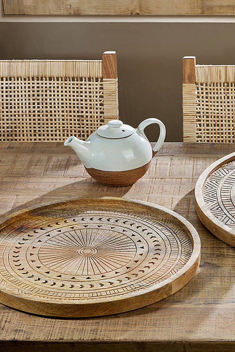 Nkuku Natural Namuna Mango Wood Tray - Small