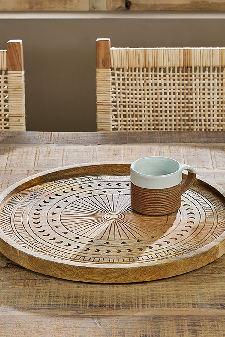 Nkuku Natural Namuna Mango Wood Tray - Small