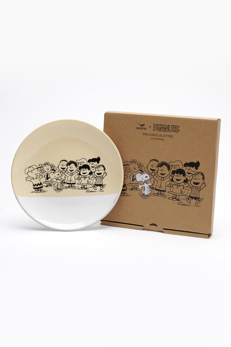 Magpie Peanuts Gang Stoneware Platter