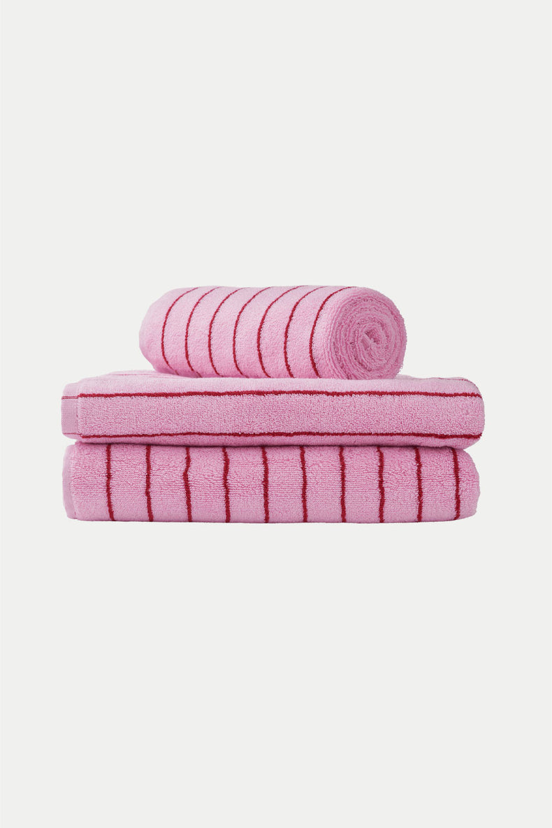 Bongusta Baby Pink & Ski Patrol Naram Bath Towel