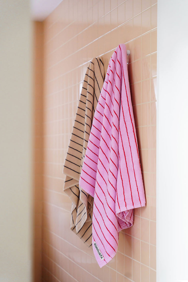 Bongusta Baby Pink & Ski Patrol Naram Bath Towel