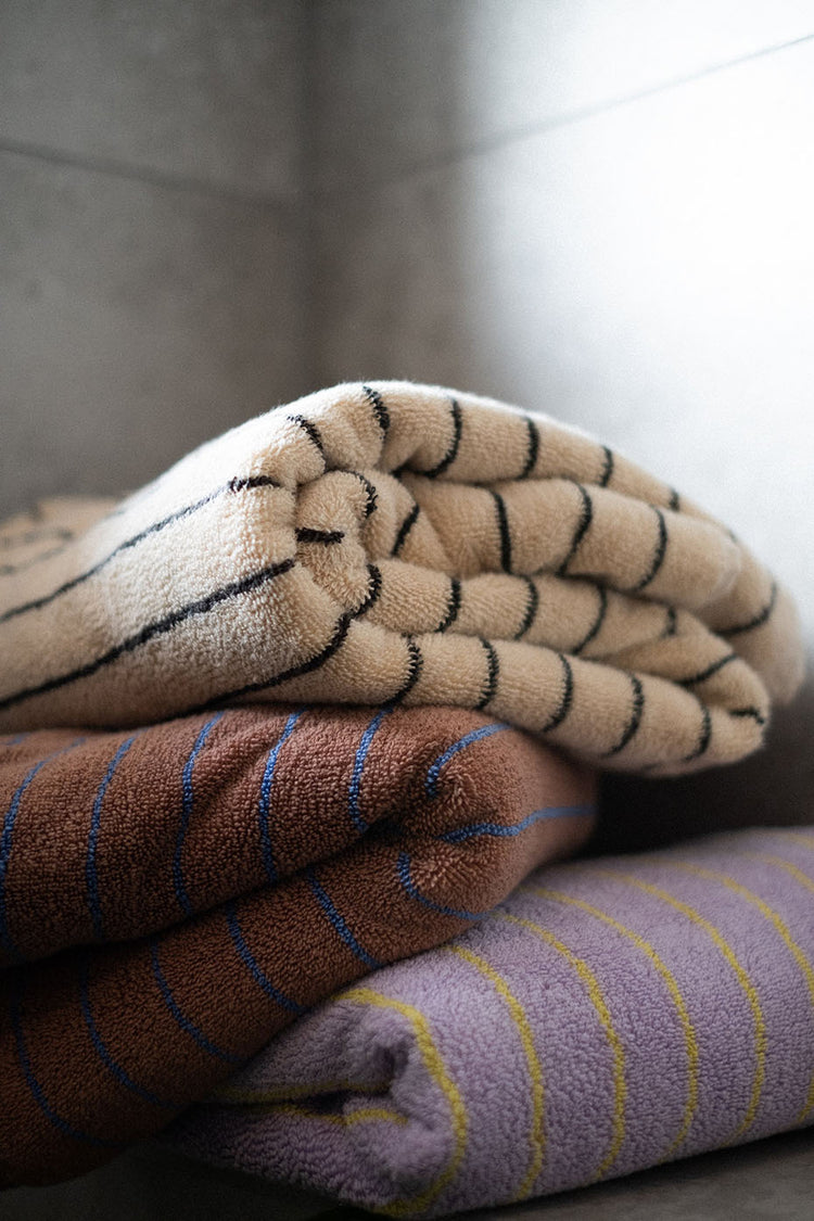 Bongusta Camel & Ultramarine Naram Bath Towel