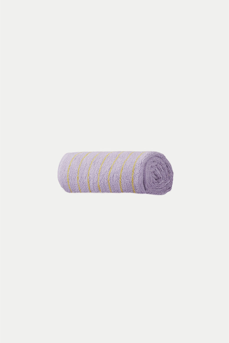 Bongusta Lilac & Neon Yellow Naram Hand Towel
