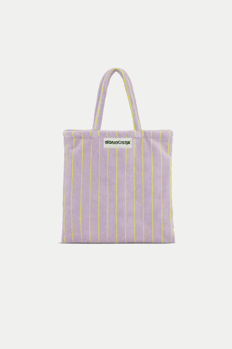 Bongusta Lilac & Neon Yellow Naram Totebag