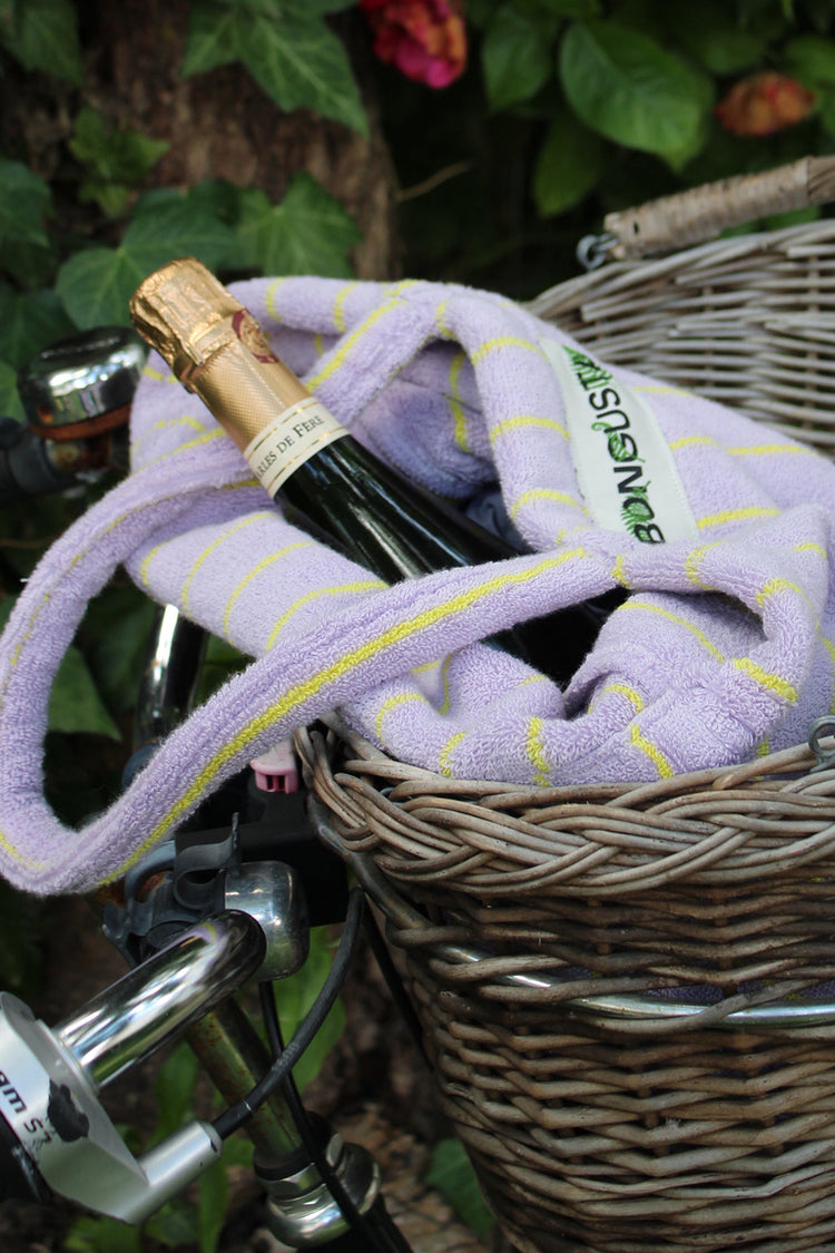 Bongusta Lilac & Neon Yellow Naram Totebag