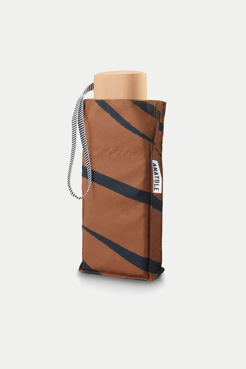 Anatole Tiger Print Eugene Compact Umbrella